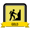 Badge icon "Climbing (526)" provided by The Noun Project under The symbol is published under a Public Domain Mark