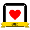 Badge icon "Heart (219)" provided by The Noun Project under The symbol is published under a Public Domain Mark